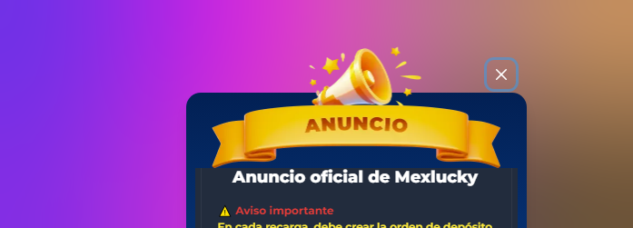 Bono de Bienvenida Mexlucky